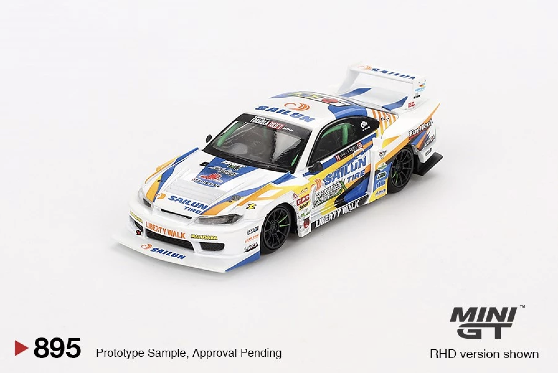 【預訂】Mini GT #895 Nissan LB-Super Silhouette S15 SILVIA #555 2023 Formula Drift Japan