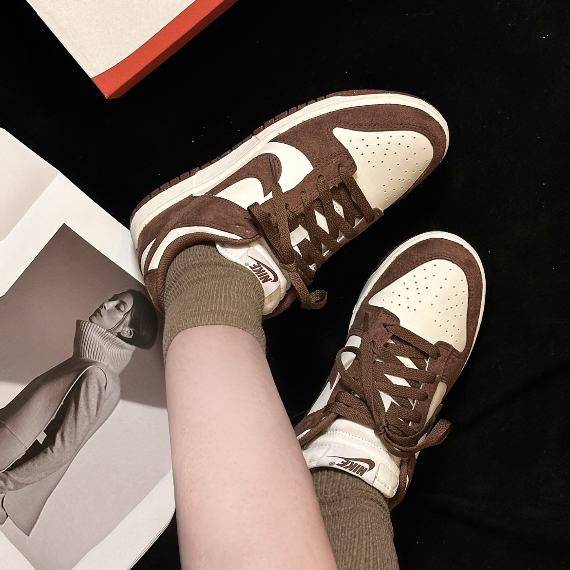 Nike Dunk Low Next Nature Red Sepia 棕紅 復古白棕 深咖啡 麂皮 低筒休閒鞋