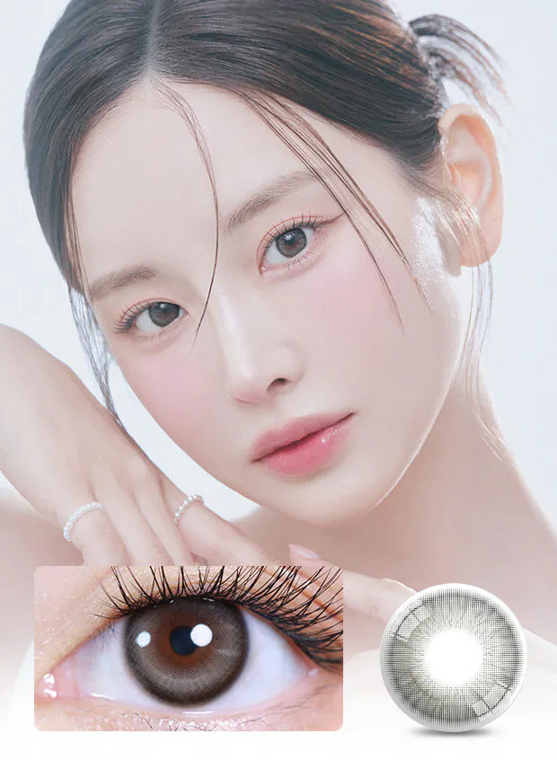 [月拋] LensVery Butterfloss Series 1 Month Gray 彩妝隱形眼鏡｜每盒2片