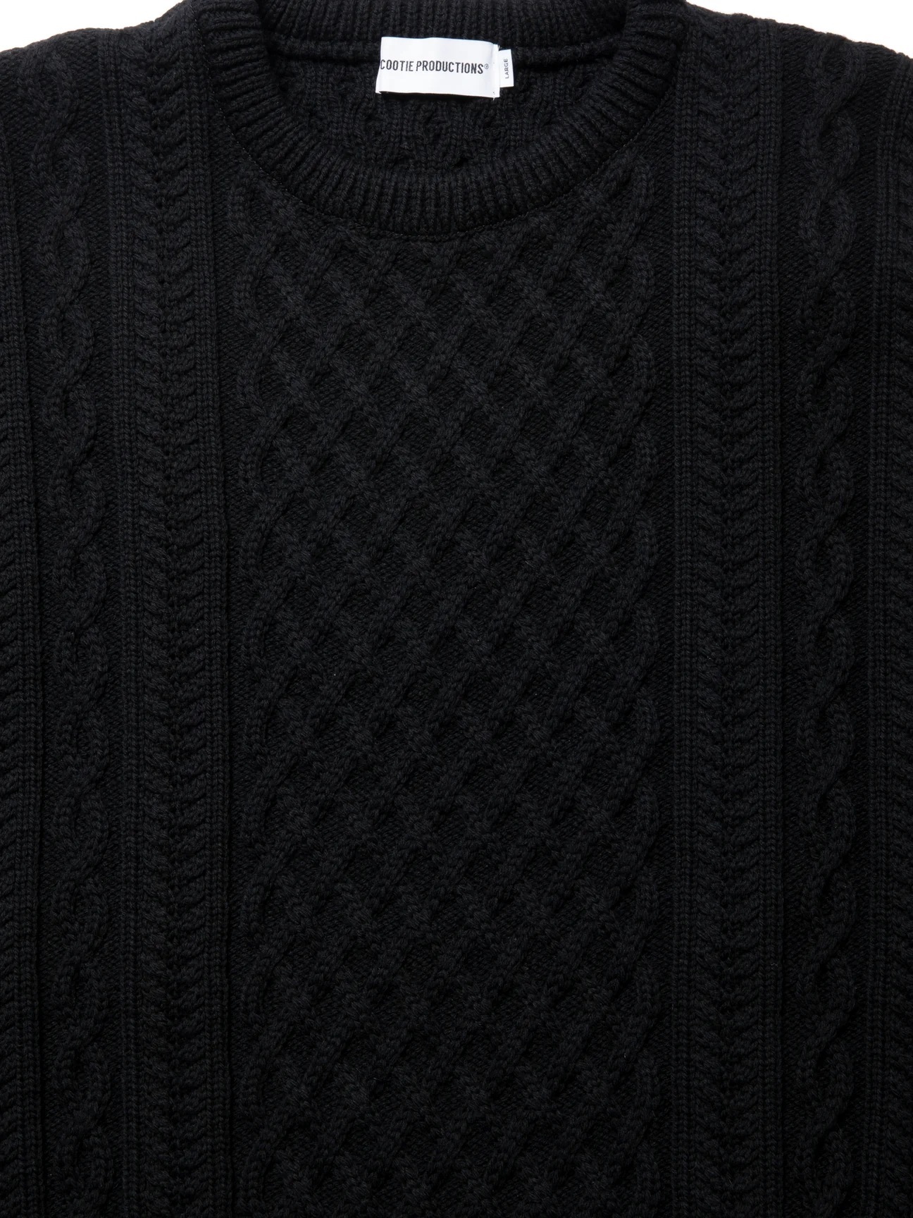 COOTIE PRODUCTIONS 24F/W FISHERMANS CREWNECK SWEATER