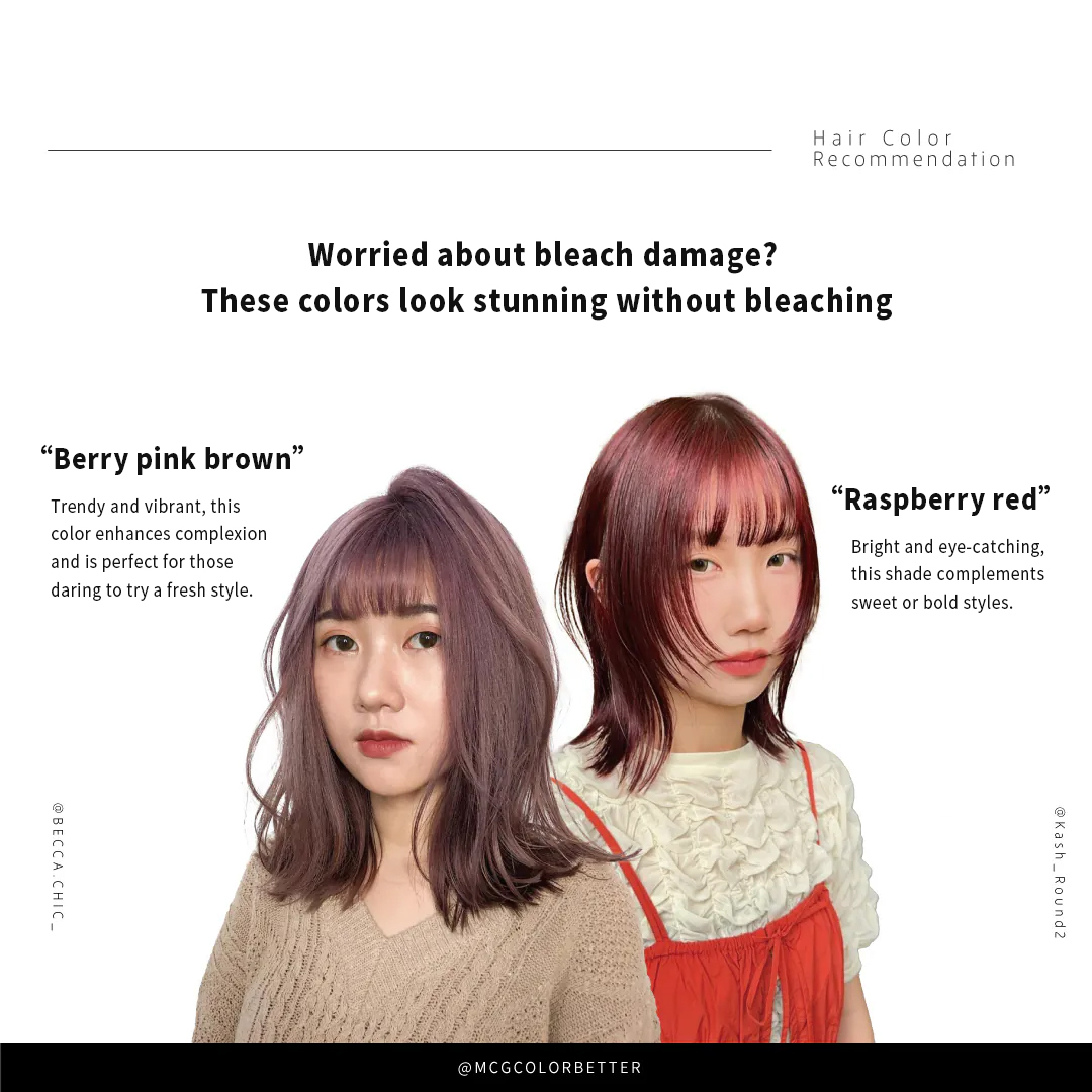 Worried about bleach damage? These colors look stunning without bleaching