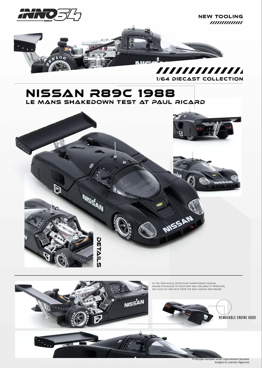 【預訂】INNO64 Nissan R89C LE Mans Shakedown Test AT Paul Ricard 1988