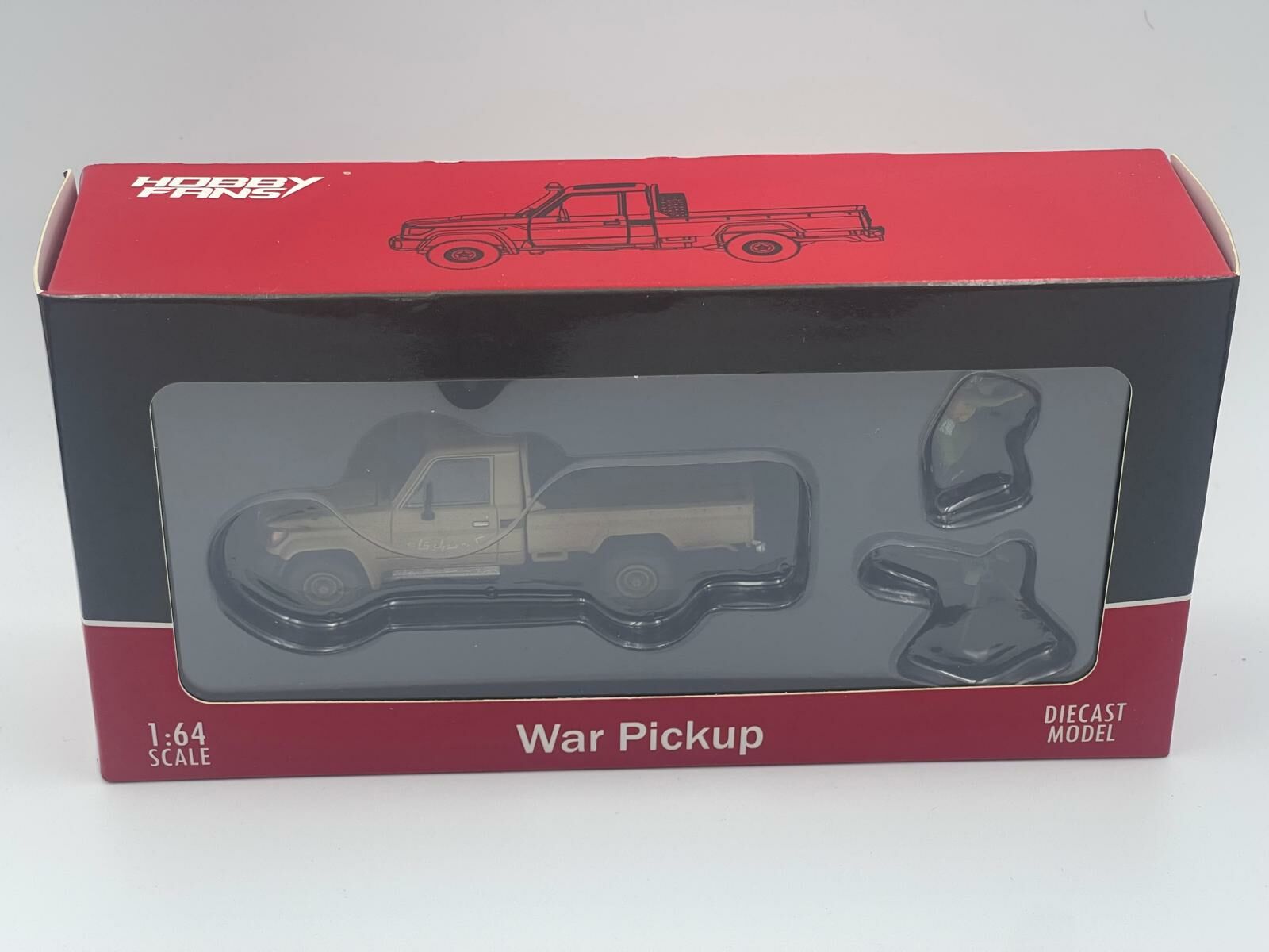 HOBBY FANS WAR PICK UP TOYOTA LAND CRUISER SAND