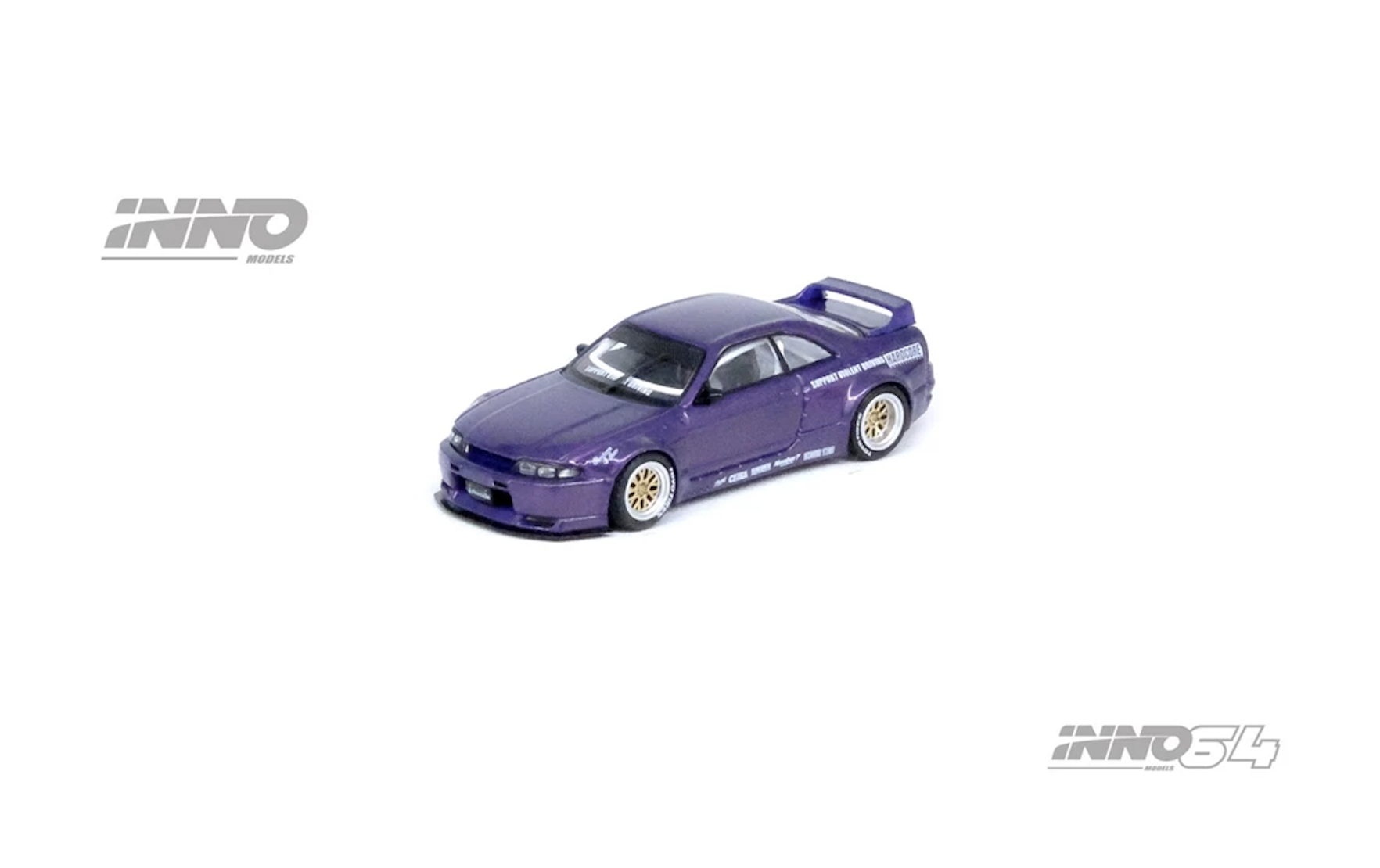 【預訂】INNO64 Nissan Skyline GT-R (R33) "Pandem Rocket Bunny" Purple