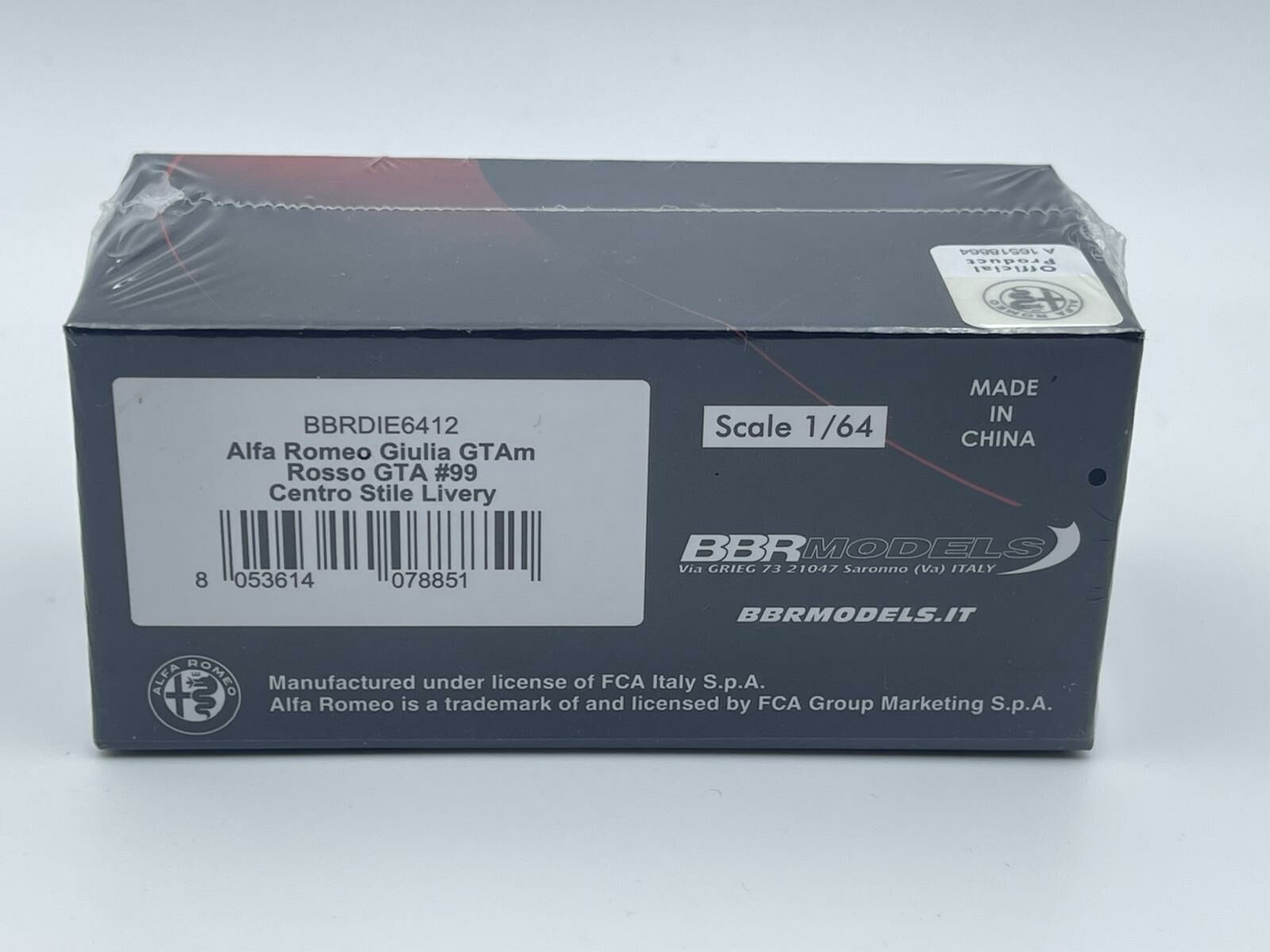 BBR ALFA ROMEO GIULIA GTAM ROSSO GTA #99 CENTRO STILE LIVEYR