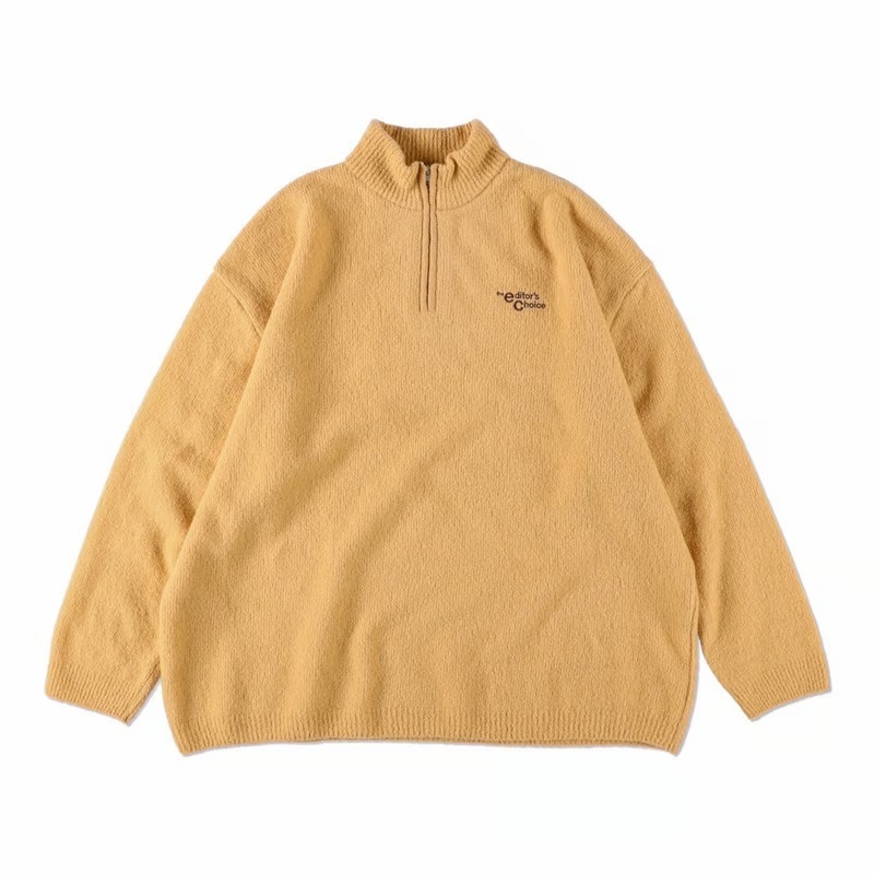 S.F.C x the e_C HALF ZIP KNIT【BEIGE】- PRE ORDER ITEM (預訂中)