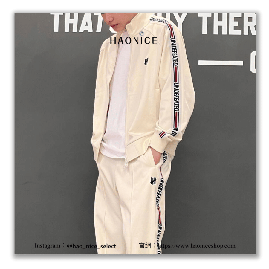 【HAO NICE】24SS UNDEFEATED 100%正品🔥五槓logo復古拉線立領外套 運動外套