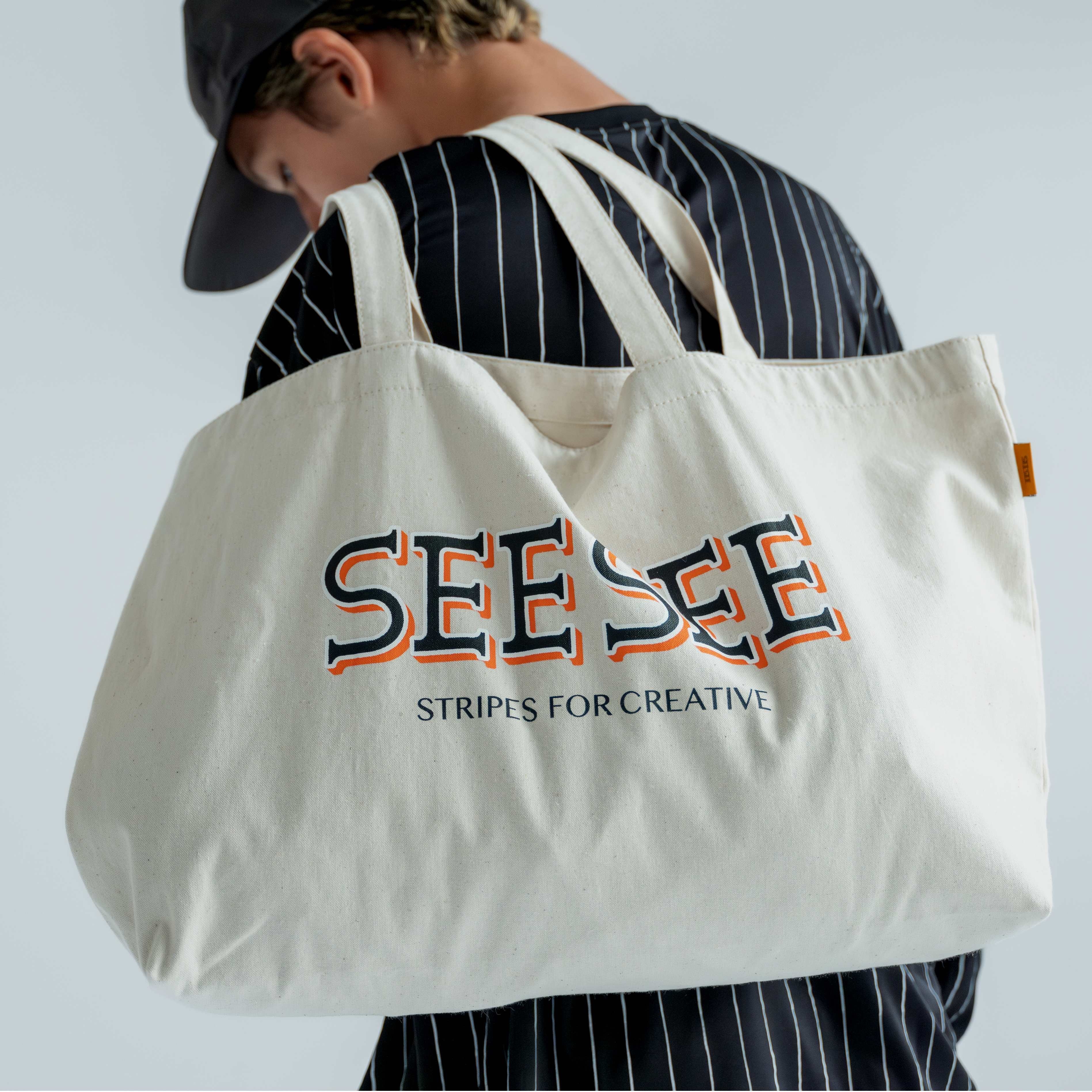 LAST PCS RE-STOCK: S.F.C x SEE SEE TOTE BAG【NATURAL】- PRE ORDER ITEM (預訂中)