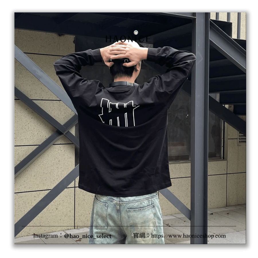 【HAO NICE】24SS UNDEFEATED 100%正品🔥美潮街頭風 框架五槓logo長袖大學T