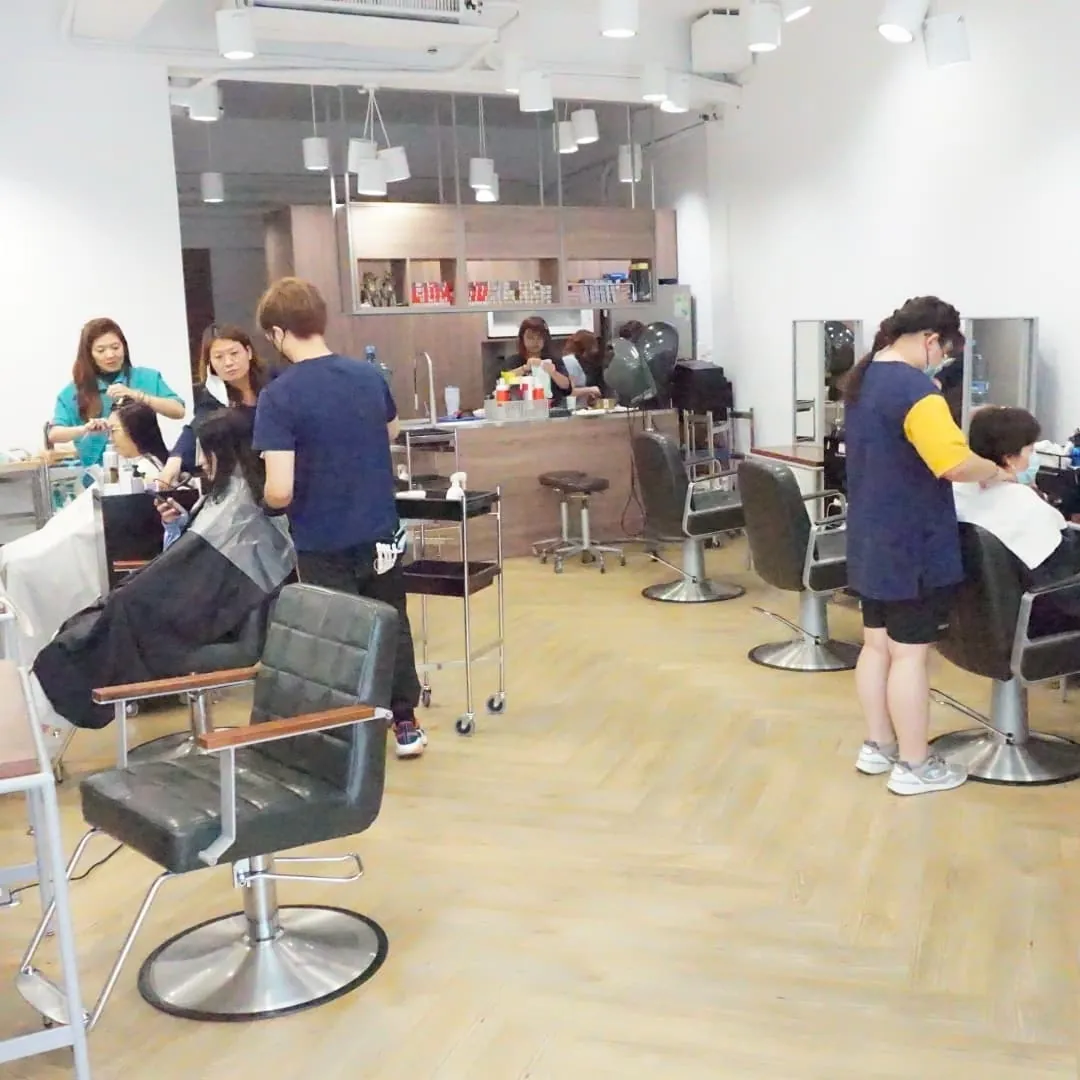 Mido Hair Salon remains busy even on weekdays.