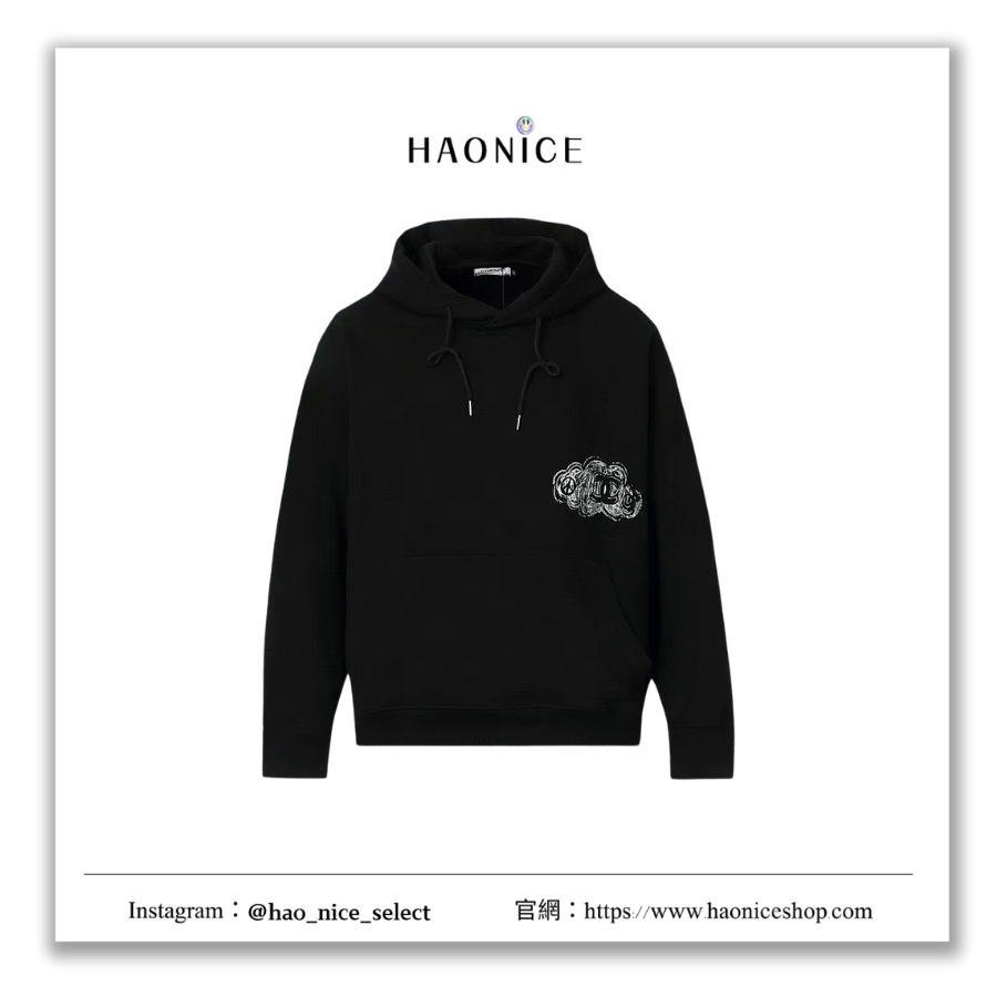 【HAO NICE】100%正品 CHANEL 法國精品🇫🇷手繪風雲朵logo連帽長袖 帽T 校園風
