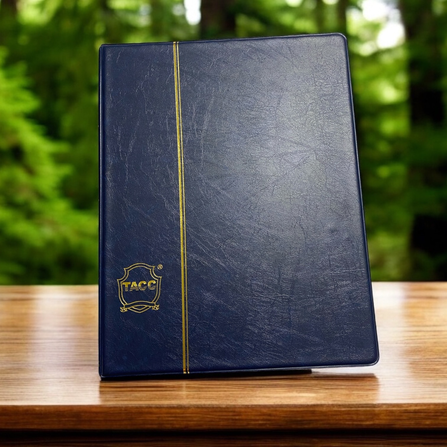 TACC Stamp Album with Fixed Pages - 10 Double-Sided Black Pages (Available in Blue and Green) - $5 Off for Face-to-Face Transactions