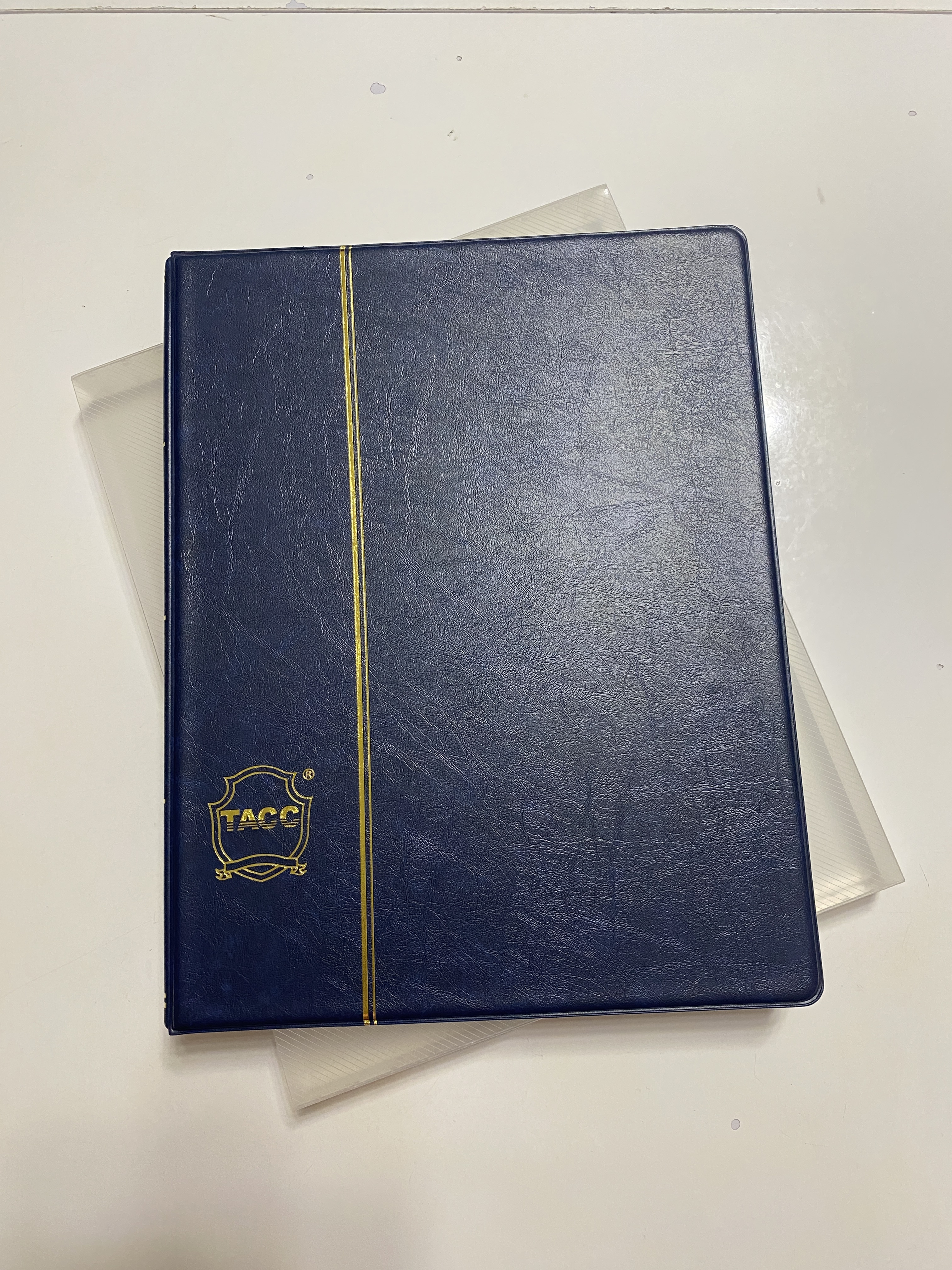 TACC Stamp Album with Fixed Pages - 10 Double-Sided Black Pages (Available in Blue and Green) - $5 Off for Face-to-Face Transactions