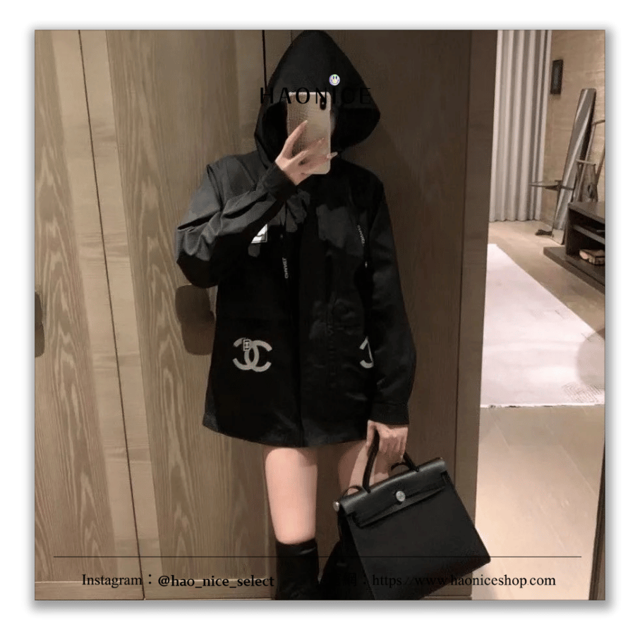 【HAO NICE】100%正品 CHANEL 法國精品🇫🇷巴黎時尚指標 經典logo長袖外套 衝鋒衣