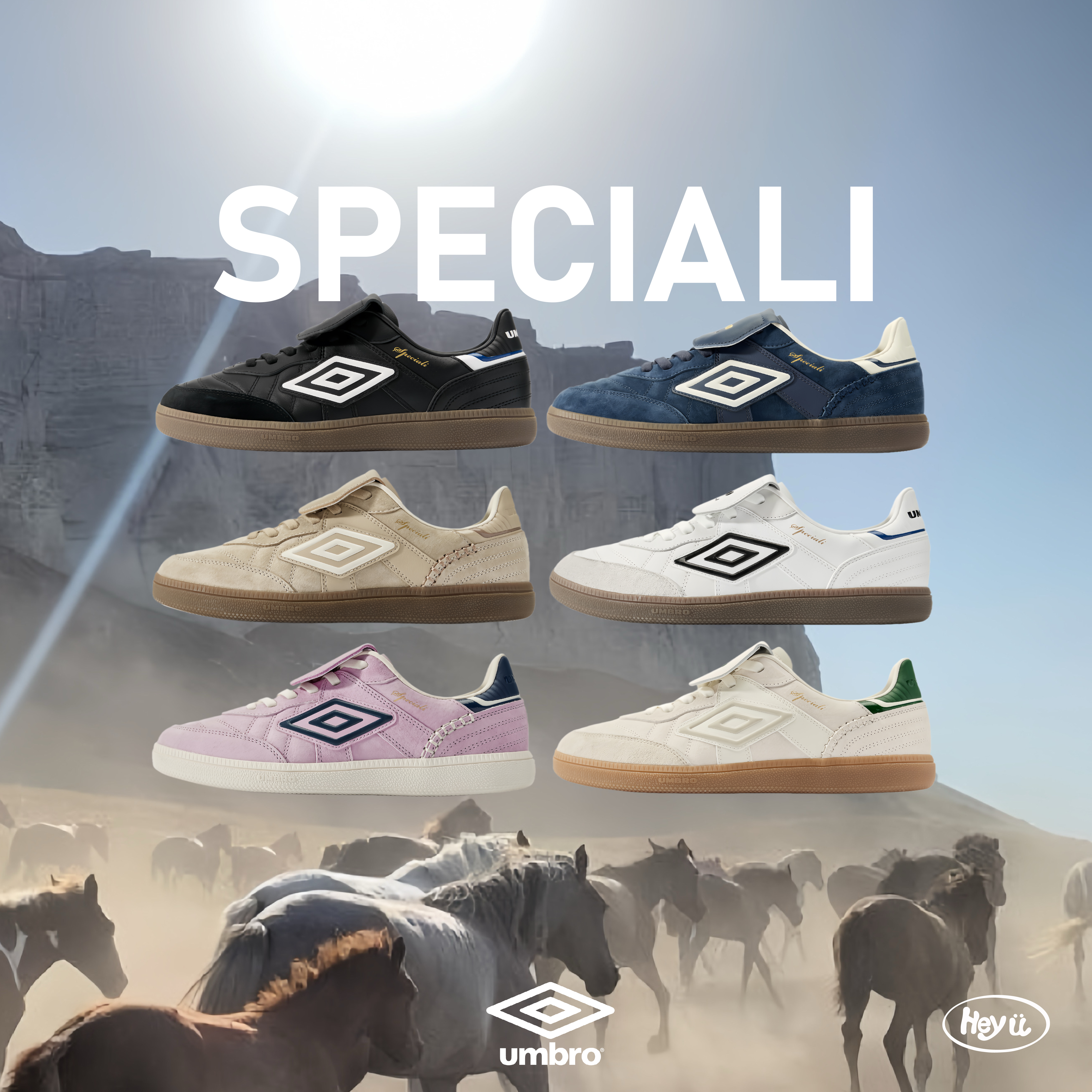 Umbro Speciail (黑/藍/卡其/白/粉/米綠)