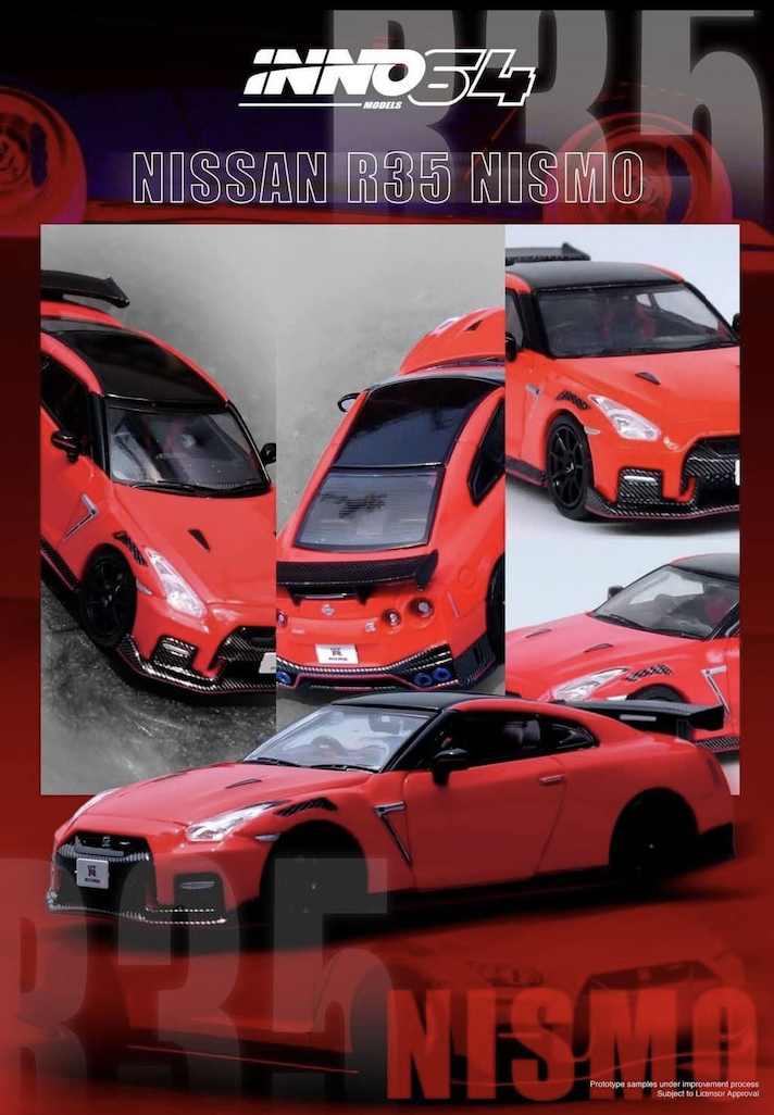 【預訂】INNO64  GT-R (R35) Nismo Red