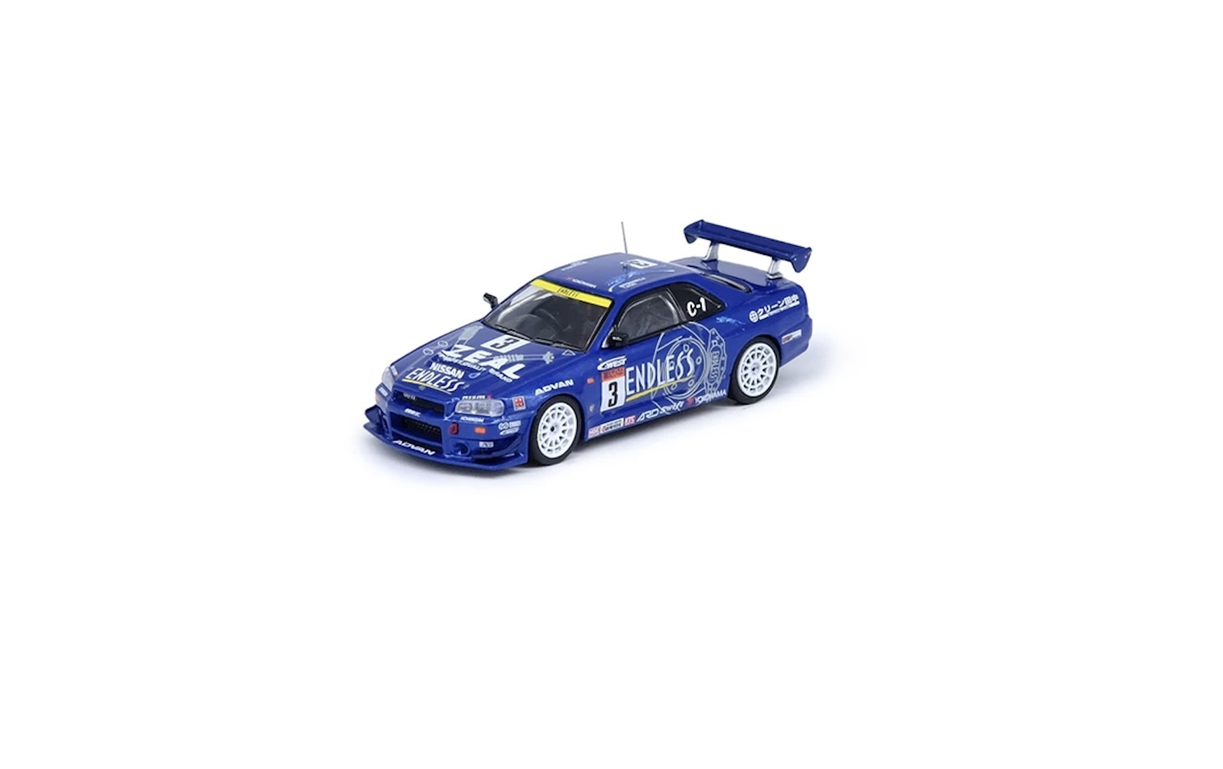 【預訂】INNO64 Nissan Skyline GT-R (R34) #3 "Endless Advan" Super Taikyu Series 2002 Winner