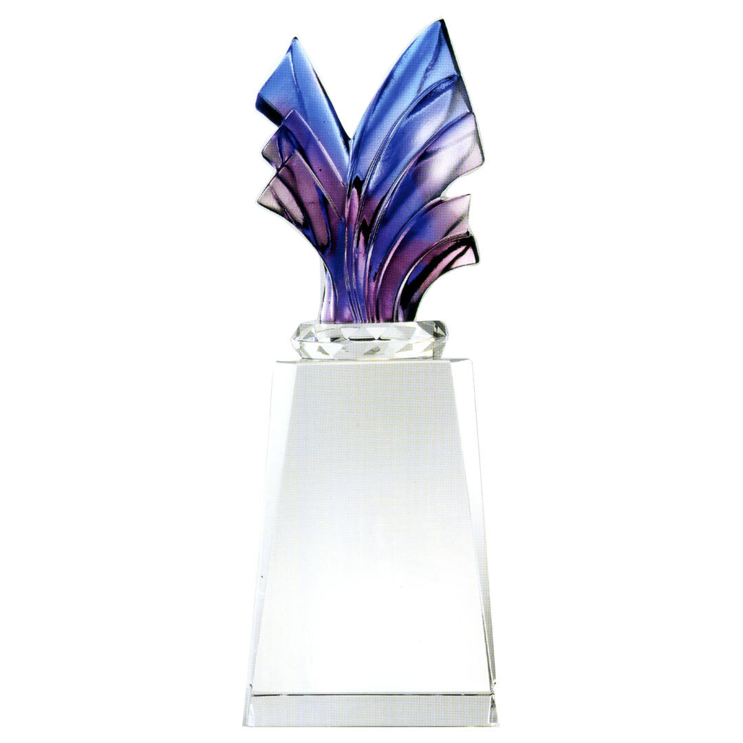 高質感琉璃獎座｜豐采系列水晶獎牌 客製化企業頒獎首選