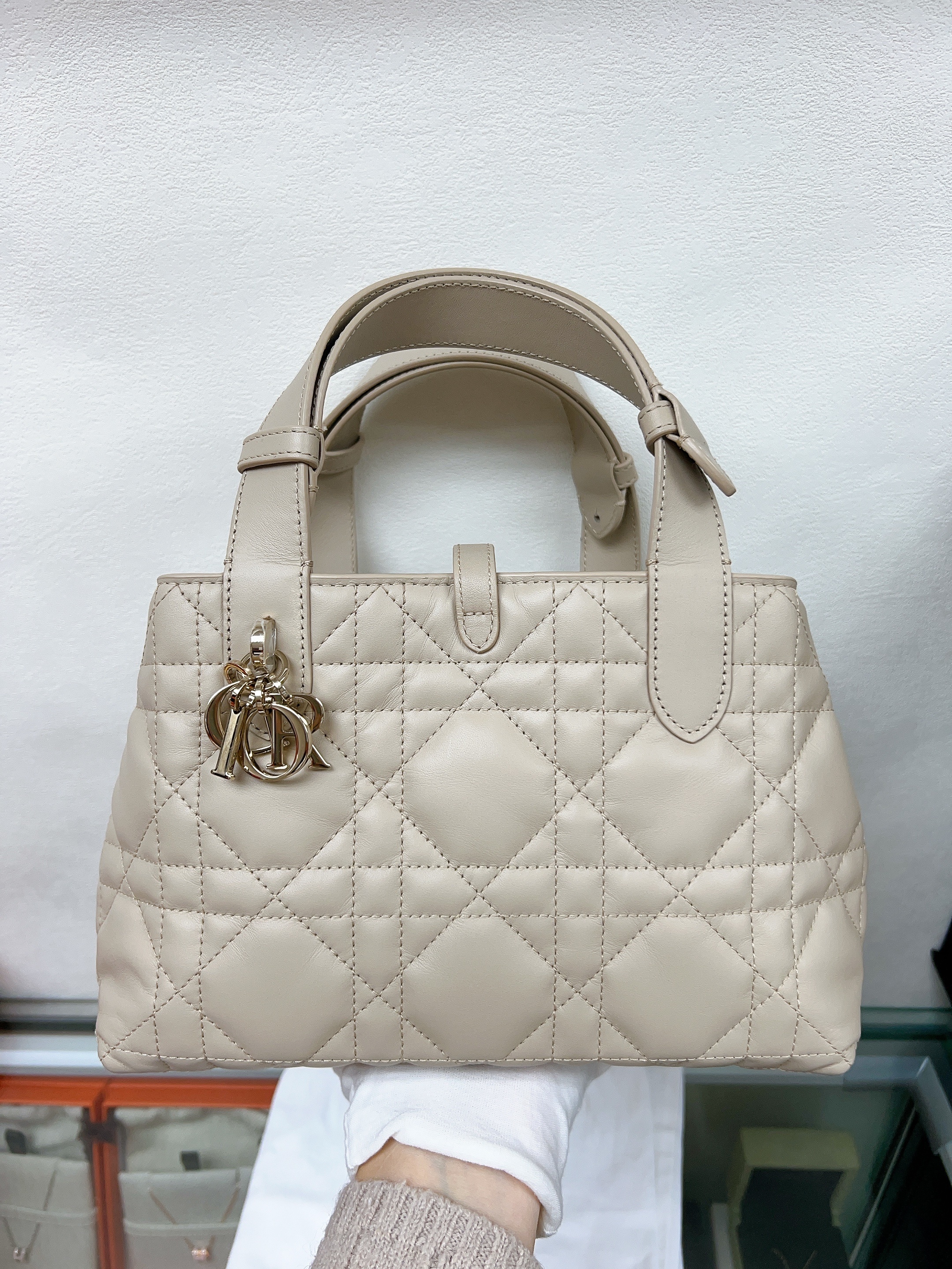 *Unused* Dior toujours tote small beige