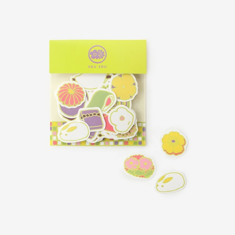 SOU・SOU × PHP研究所 貼紙包 / 和菓子