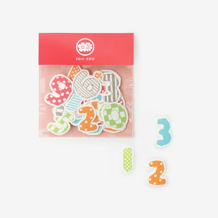 SOU・SOU × PHP研究所 貼紙包 / 數字遊戲
