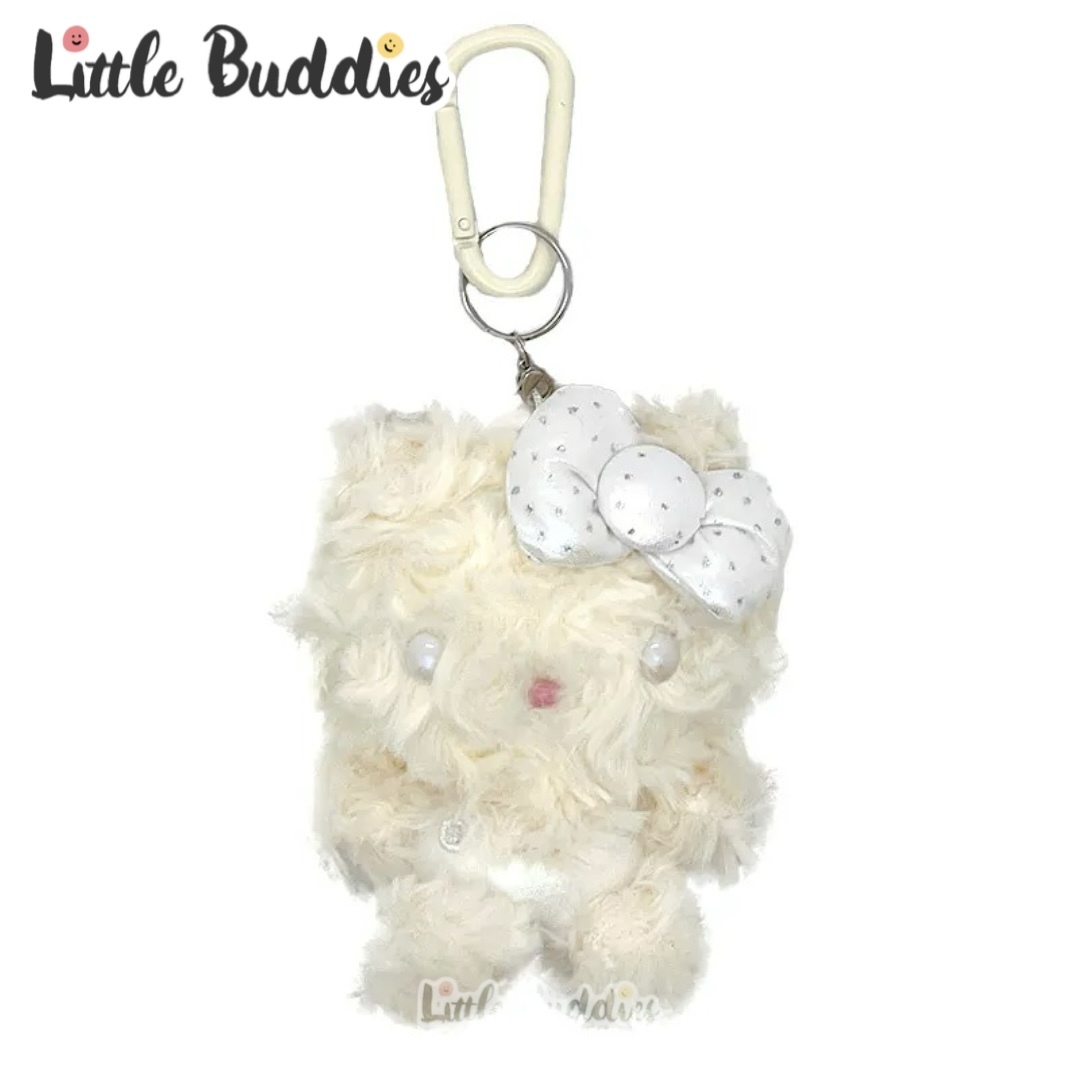 美版 Sanrio 白色長毛毛吊飾公仔