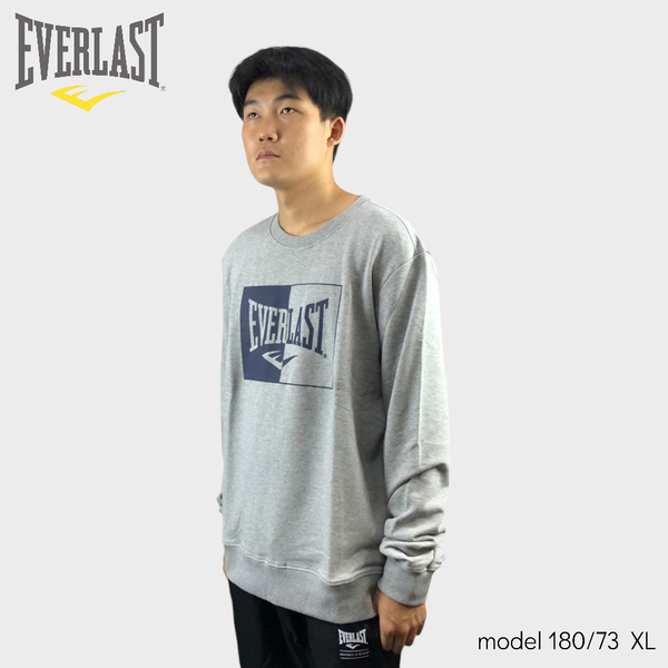 EVERLAST 大學T 兩色 大LOGO 毛巾底 棉T 男 4151800312 4151800320