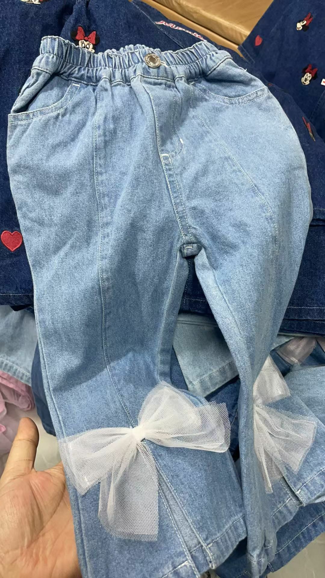 原單 Disney x chaletron蝴蝶結牛仔褲