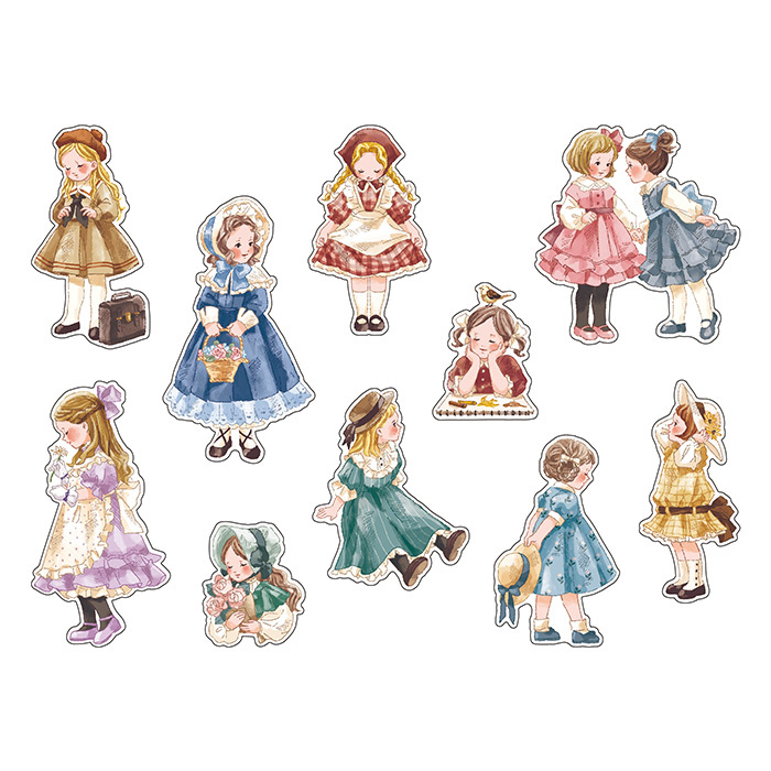 古典女孩 Amie系列 40枚貼紙包｜日本Mind Wave
