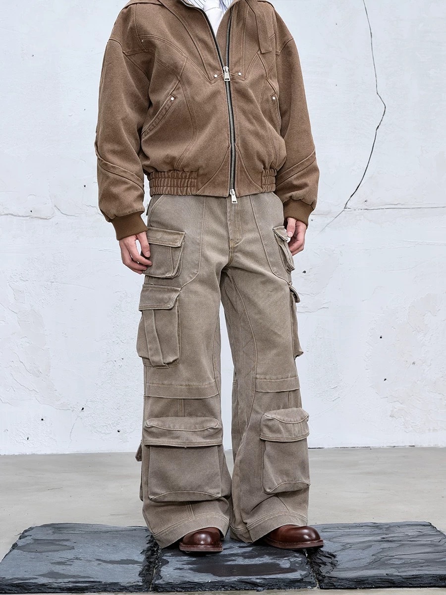 CATSSTAC 泰坦重磅砲彈褲多口袋結構設計寬鬆直筒休閒長褲