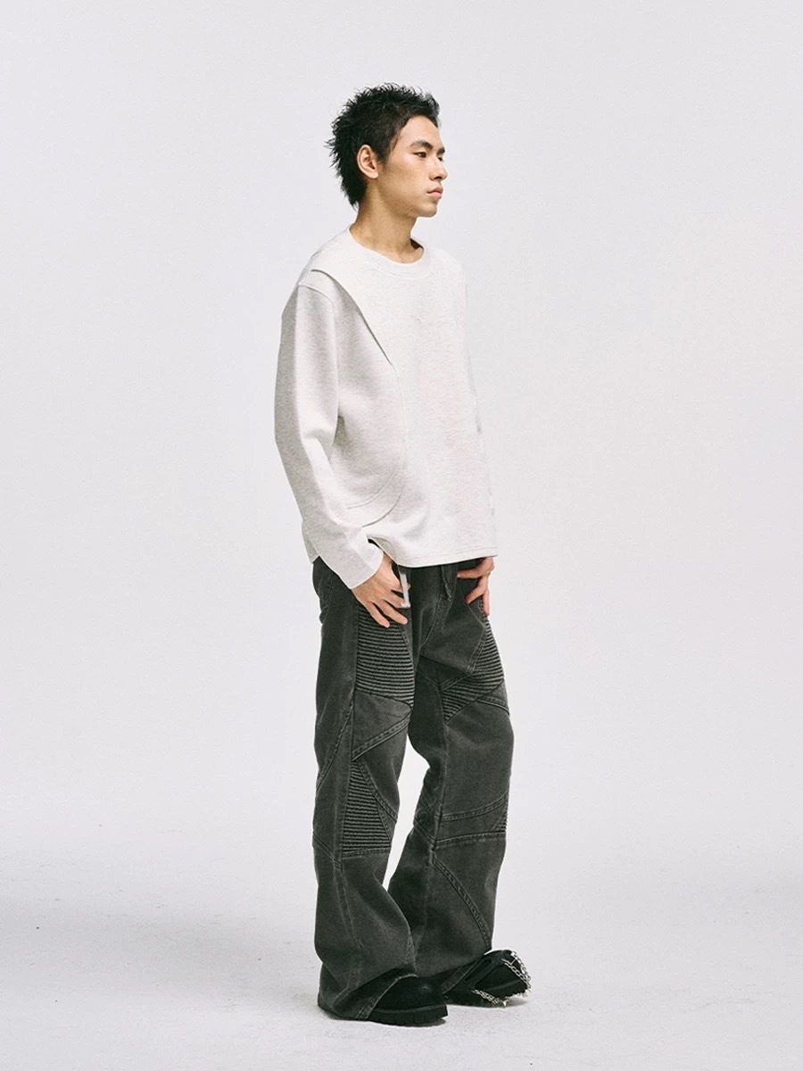 CATSSTAC 太空棉活頁重磅寬鬆簡約設計打底衫