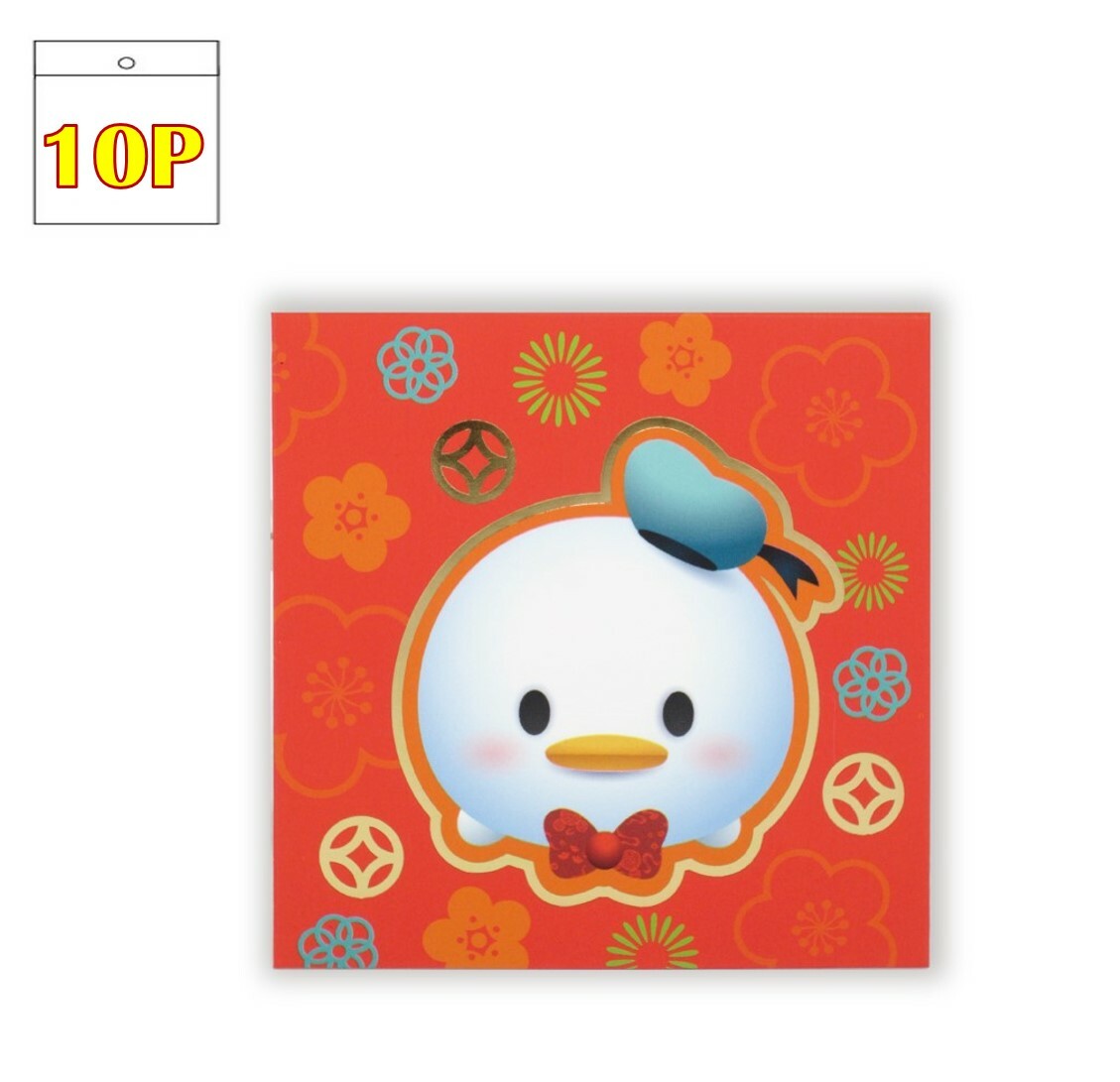 迪士尼 TSUM TSUM 唐老鴨|利是封套裝  (正方版) 10P