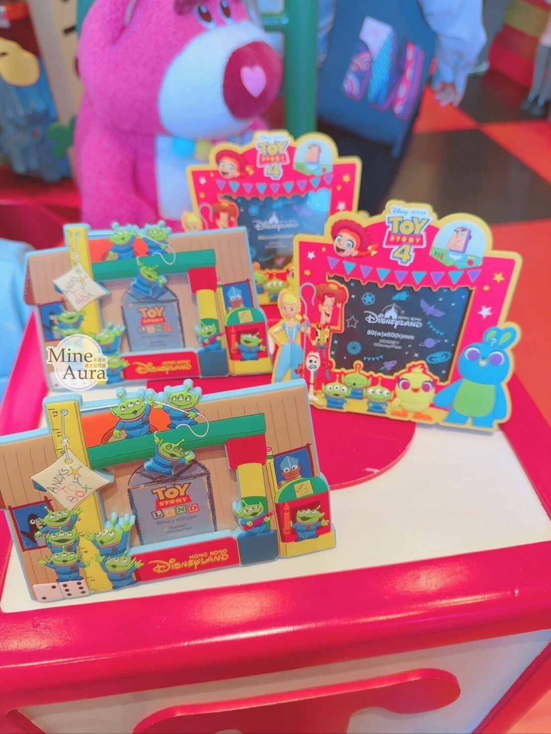 玩具總動員 Toy Story 角色集合 紅底 造型 磁鐵 相框 -香港迪士尼樂園