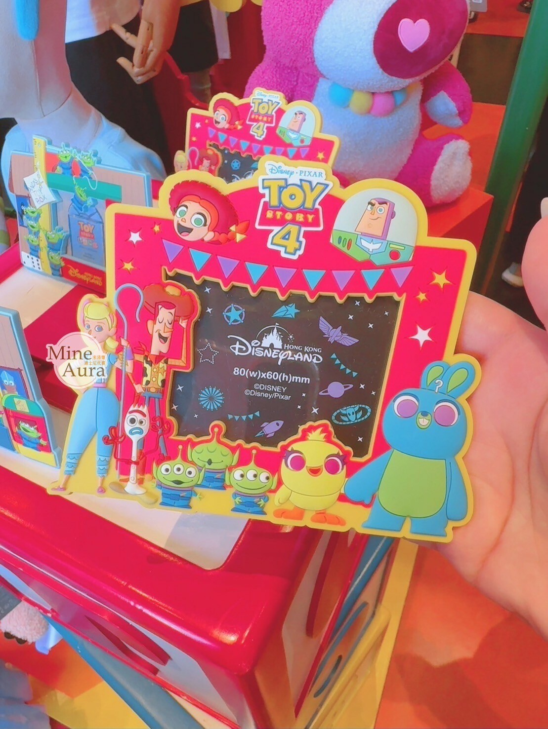玩具總動員 Toy Story 角色集合 紅底 造型 磁鐵 相框 -香港迪士尼樂園