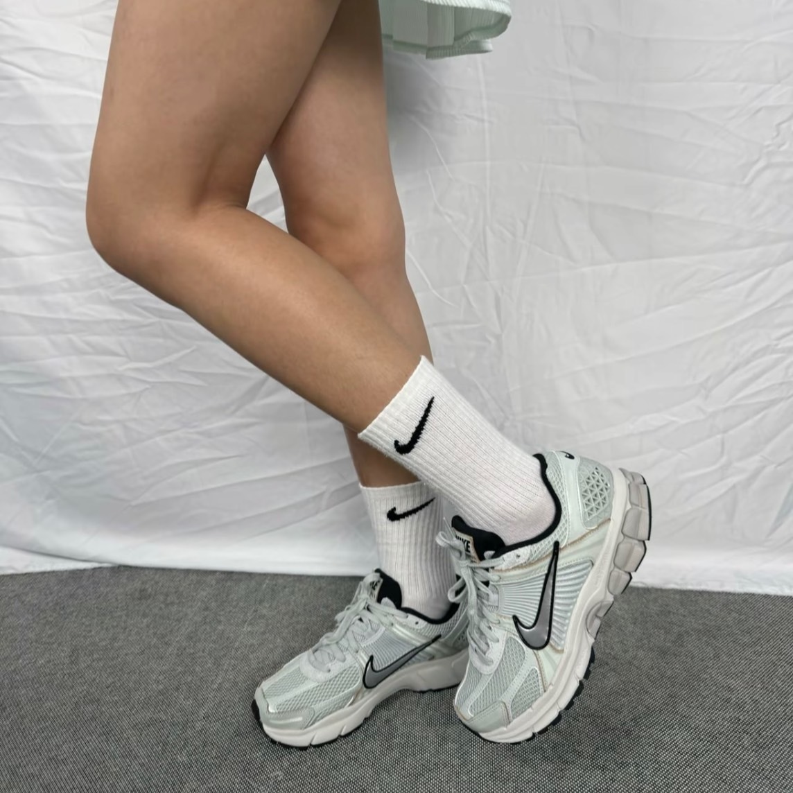 Nike Zoom Vomero 5 Light Silver 淺綠灰銀鉤 蘋果綠 Y2K 復古老爹鞋 運動鞋