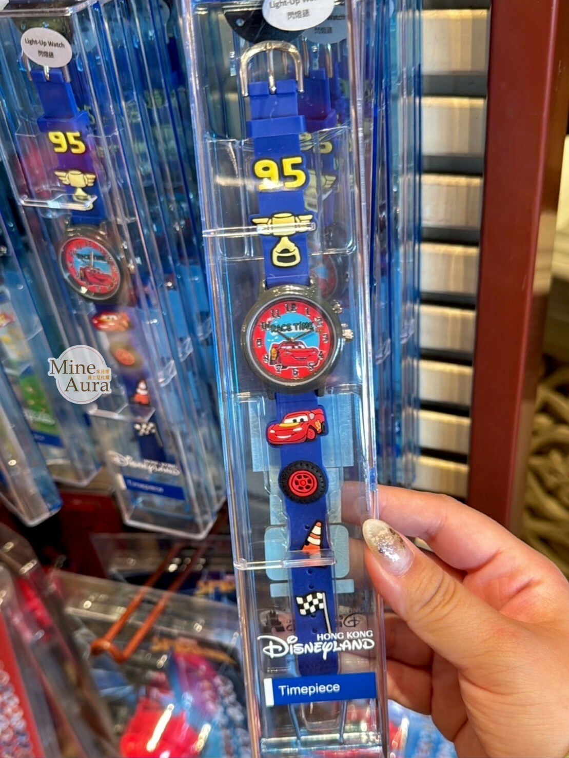 閃電麥坤 Lightning McQueen 造型 藍色 兒童 手錶 汽車總動員 Cars -香港迪士尼樂園