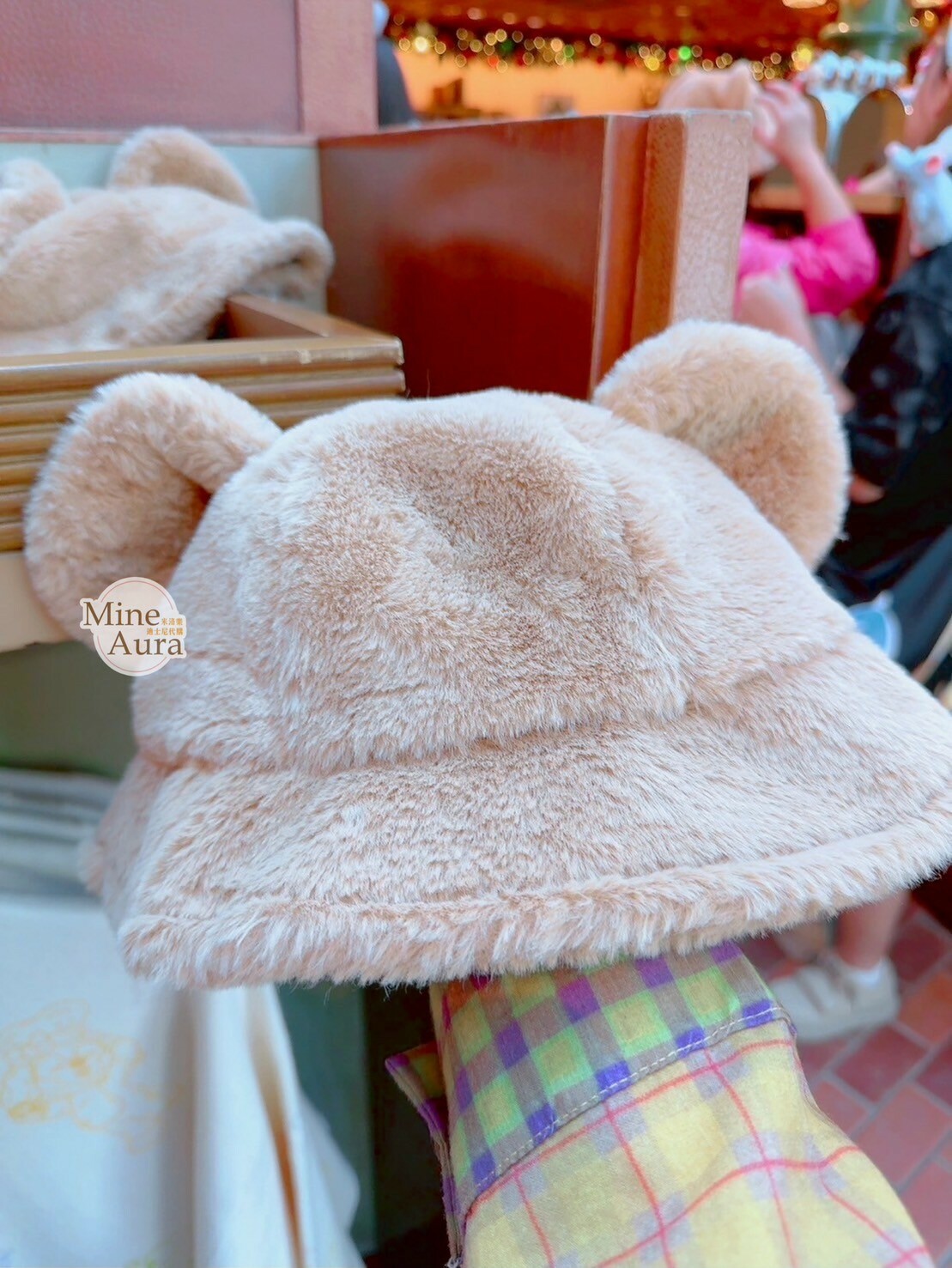 Dreamy afternoon 系列 米奇 Mickey 立體耳朵 絨毛 漁夫帽 帽子 -香港迪士尼樂園