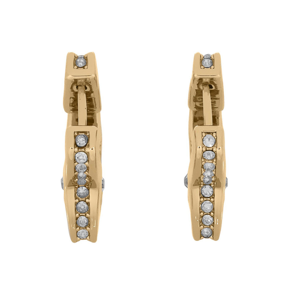 【COACH】星星標誌及水鑽針式耳環(金色) CY097 GLD