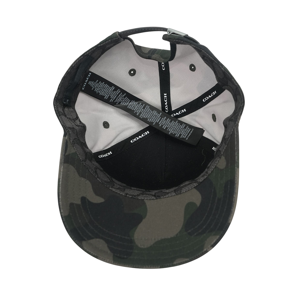 【COACH】刺繡標誌棉質棒球帽 XS-S / M-L (經典迷彩) CAA64 DYA