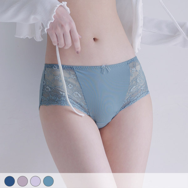 Late Summer Blues Mid-Rise Boyshorts