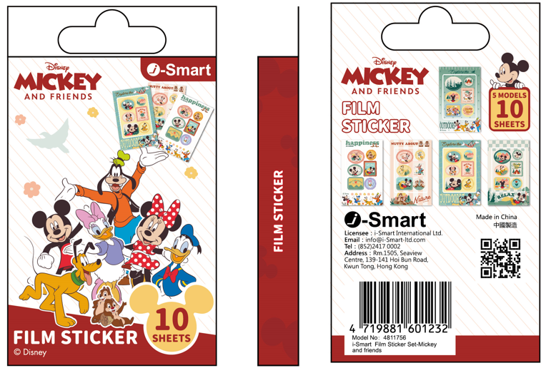 i-Smart Film Sticker Set -Mickey and friends