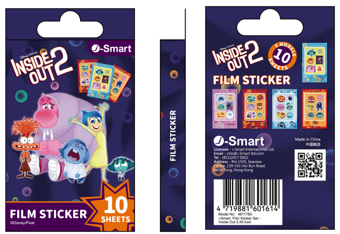 i-Smart Film Sticker Set - Inside Out 2 All Icon