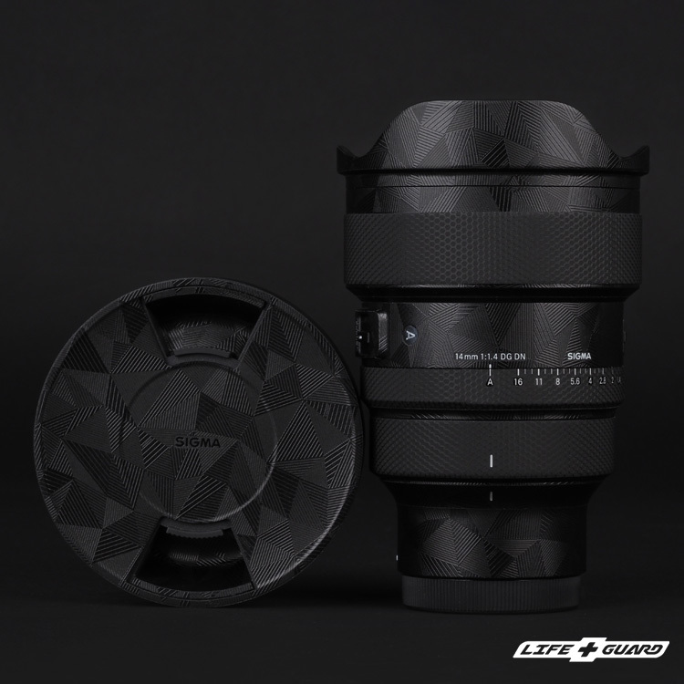 LIFE+GUARD 鏡頭貼膜安裝示意，適用 SIGMA 14mm F1.4 DG DN Art