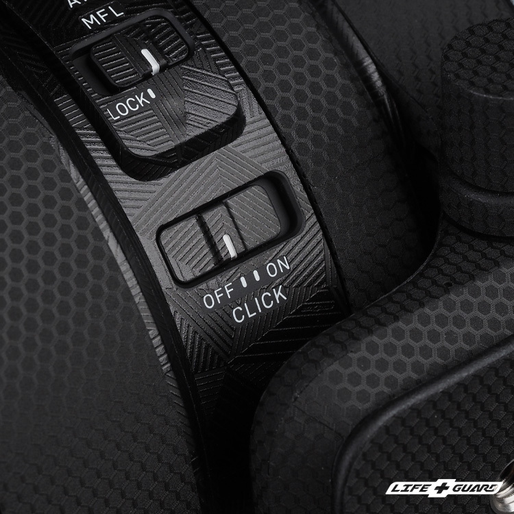 北歐黑三角貼膜質感特寫，LIFE+GUARD 設計風格