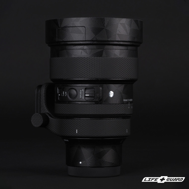 LIFE+GUARD 鏡頭貼膜安裝示意，適用 SIGMA 14mm F1.4 DG DN Art