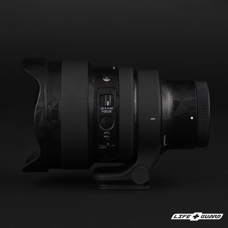 SIGMA 14mm F1.4 DG DN Art 貼膜展示圖，LIFE+GUARD 風格