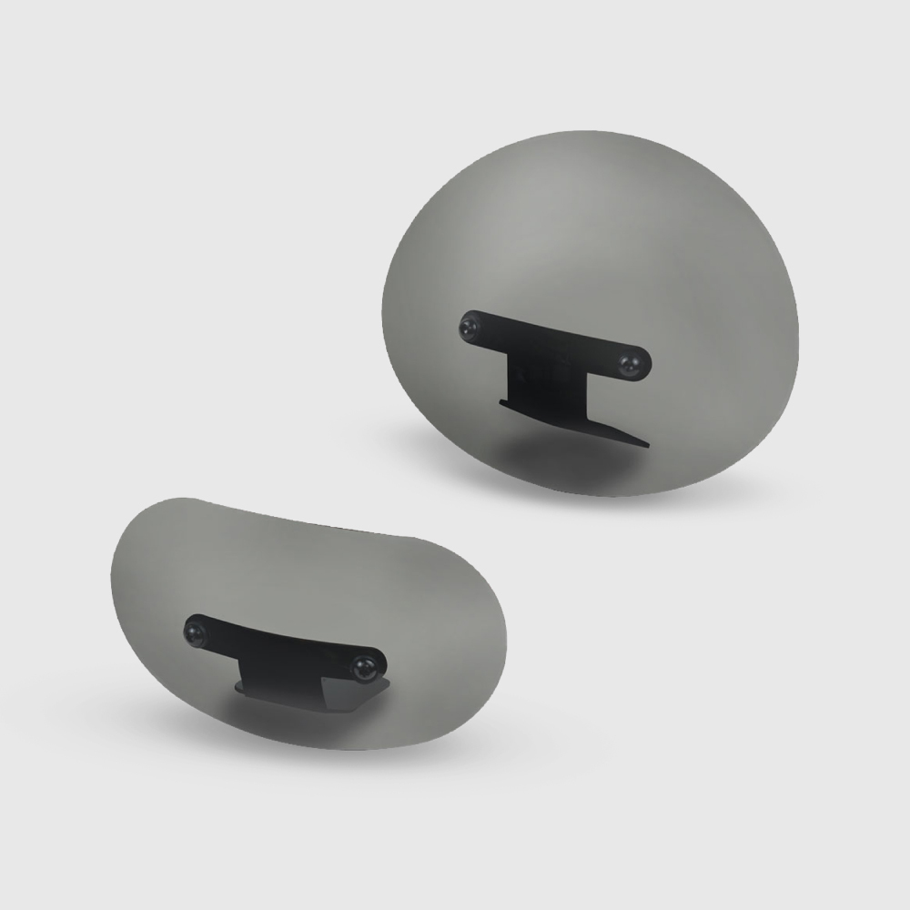 GOGORO 電動車適用｜燻黑造型風鏡【裸把座固定款】