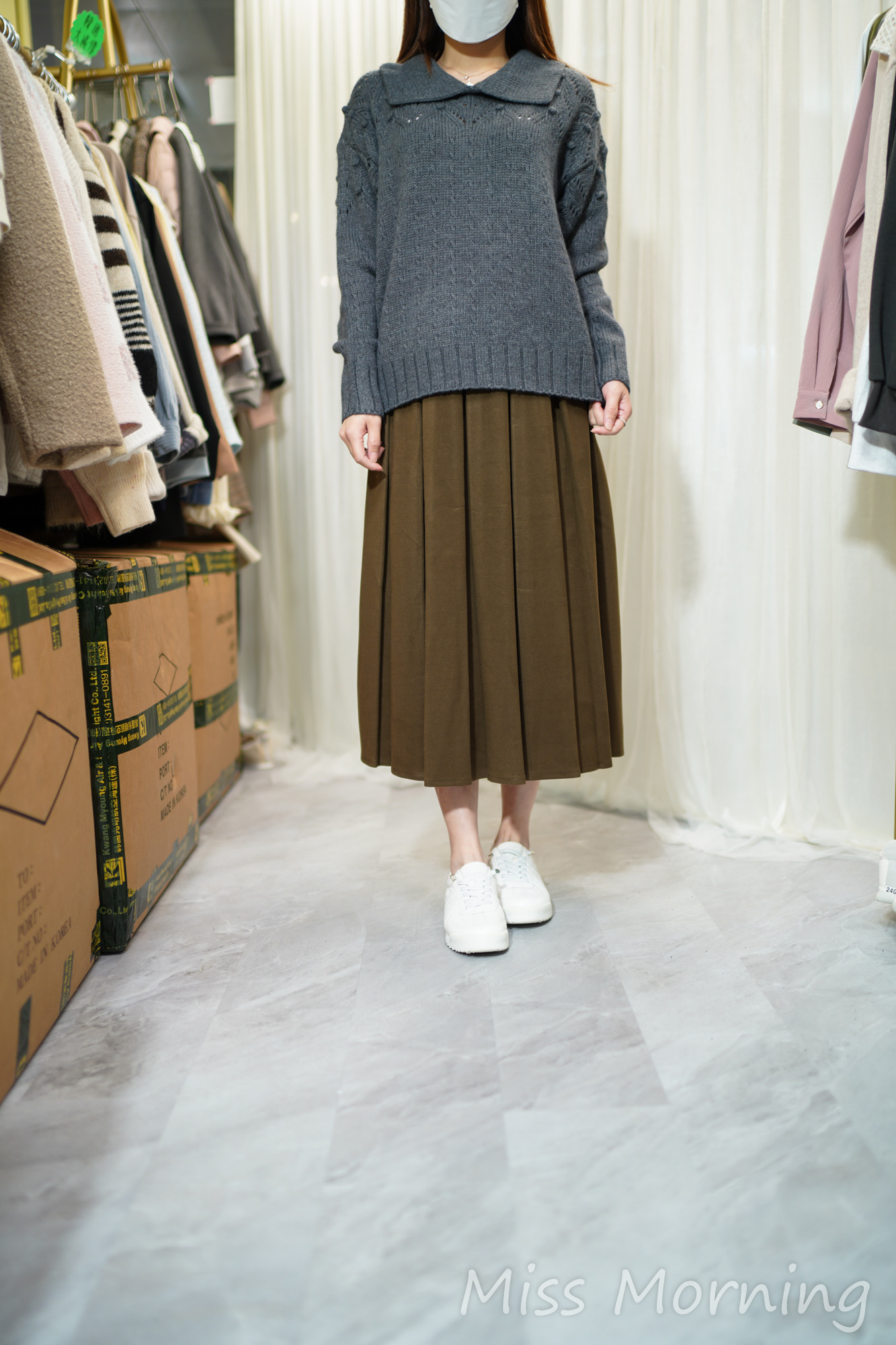 鄰家感靚織紋上衣(14322)