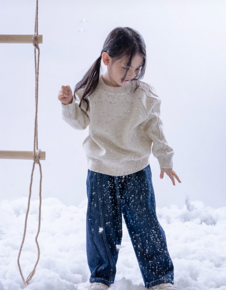 DODO Wardrobe - 米白色圓領冷衫