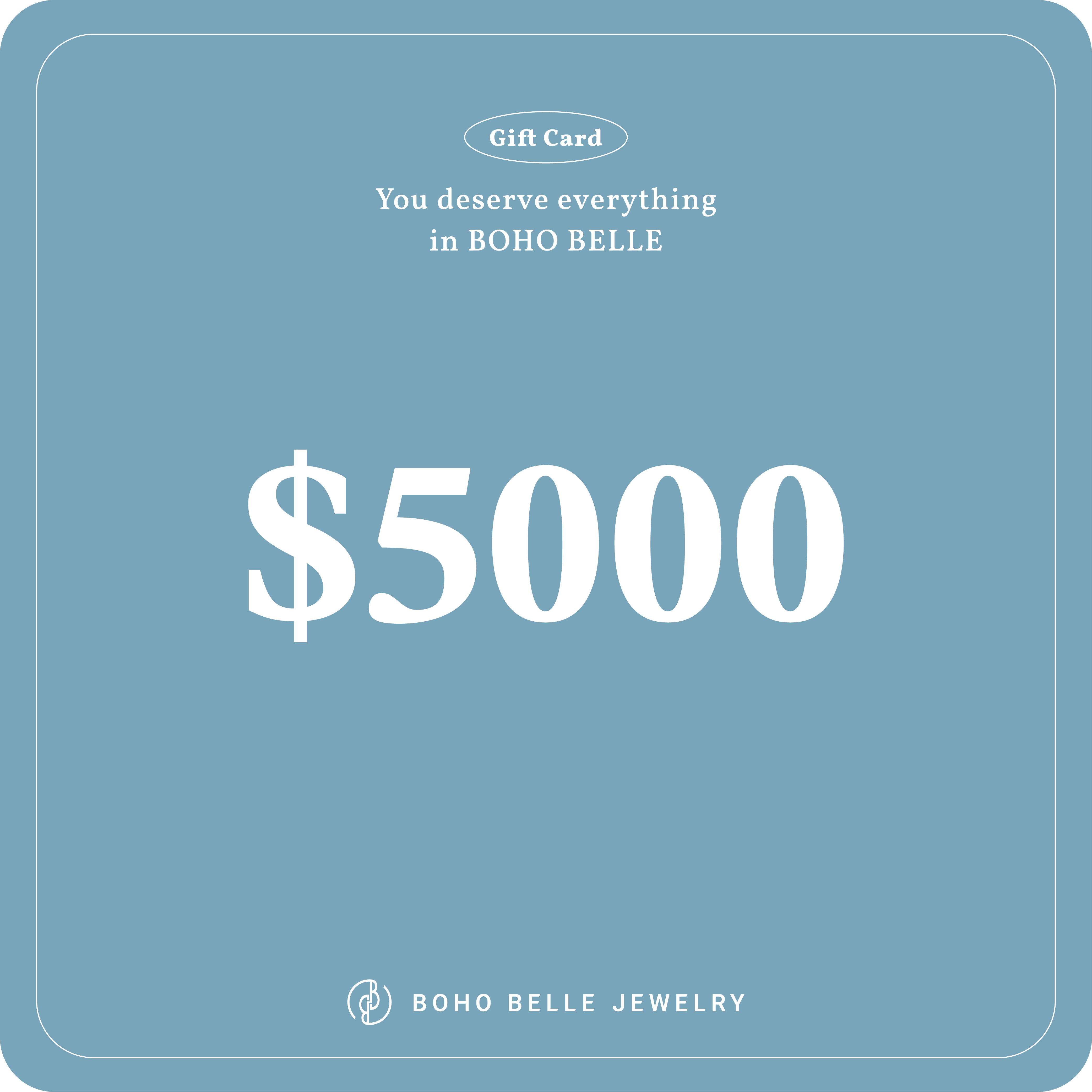 BOHO BELLE $5000 禮物卡